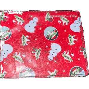 New In Box Buckle-Down Men's Bi-fold Wallet -   Cute Baby Yoda Winter Design